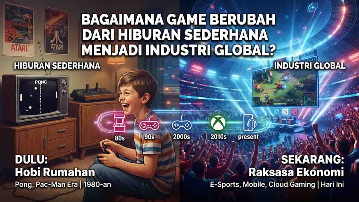 Bagaimana Game Berubah dari Hiburan Sederhana Menjadi Industri Global