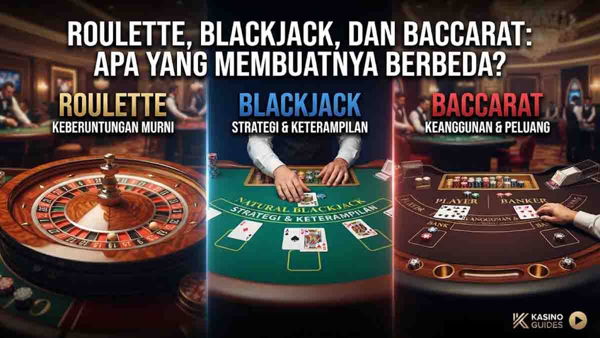 Roulette Blackjack dan Baccarat